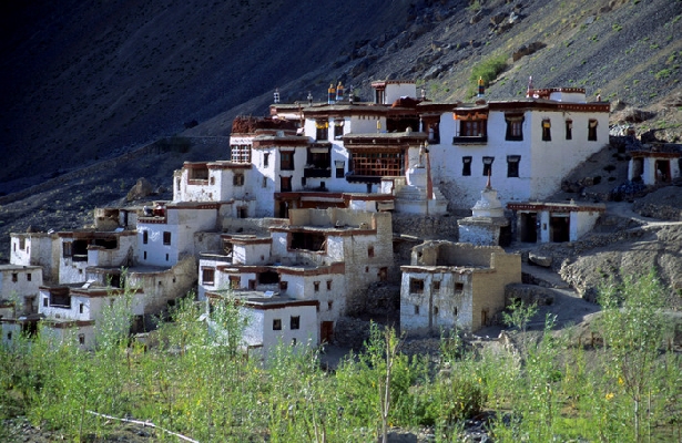 Lingshed Gompa The monastery of Lingshed. Zanskar, Ladakh. J&amp;K, India 8/2004, © fot.: Radek Kucharski